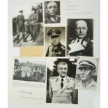 Generalität: Foto und Autographen Lot 3.