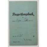 Flugprüfungsbuch des Oberst Edgar Petersen - Ritterkreuzträger.