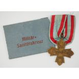 Hessen: Militär-Sanitäts-Kreuz 1914, in Verleihungstüte.