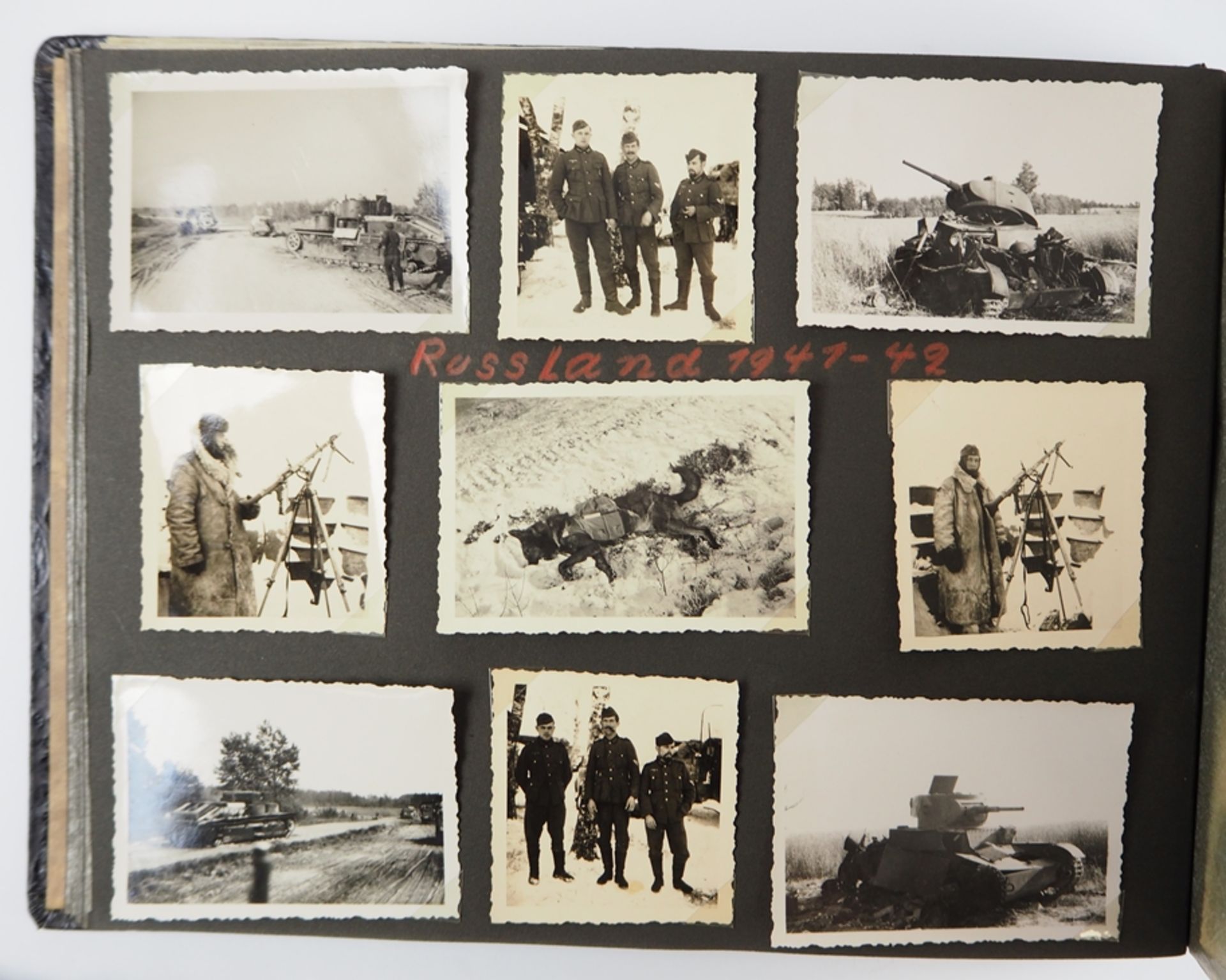 Wehrmacht: Fotoalbum Frankreich- und Russlandfeldzug - viele Panzer. - Image 7 of 8