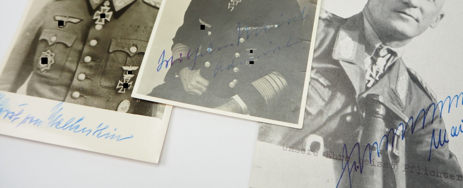 Wehrmacht: Ritterkreuzträger Autographen. - Bild 2 aus 3