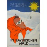 Werbeplakat: Bayerischer Wald.