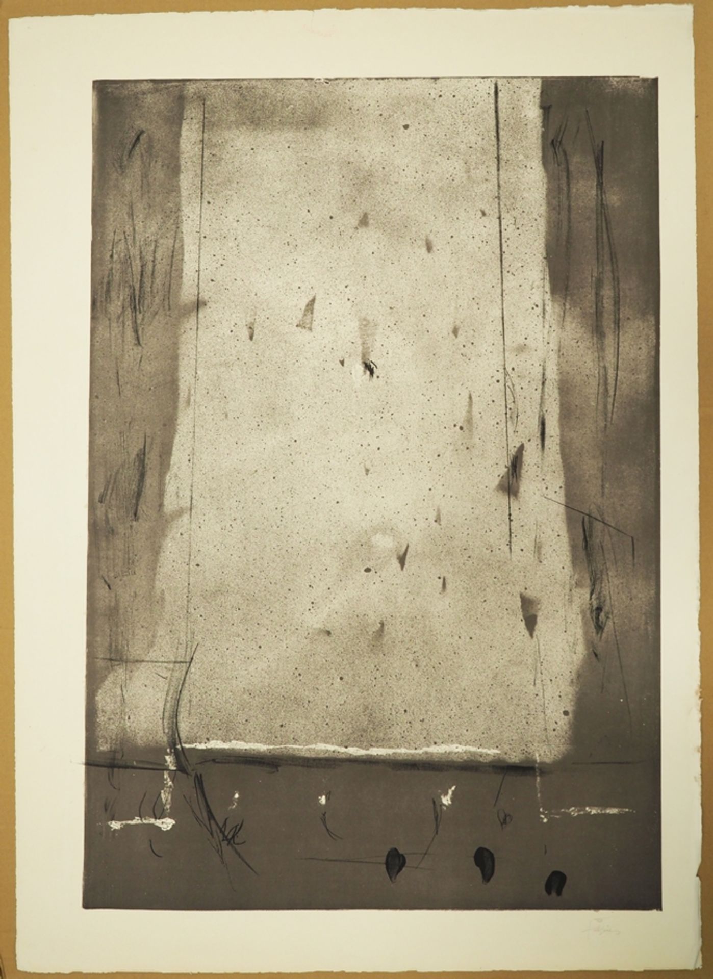 Tapies, Antoni: Ohne Titel. - Image 2 of 7