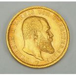 Württemberg: 20 Mark, 1900.