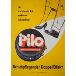 Werbeplakat: Pilo Schuhpflege.