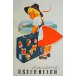 Werbeplakat: Reiseland Österreich.
