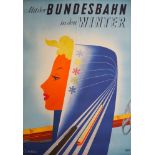 Werbeplakat: Bundesbahn.