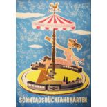 Werbeplakat: Bundesbahn.