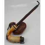 Meerschaumpfeife in Etui.