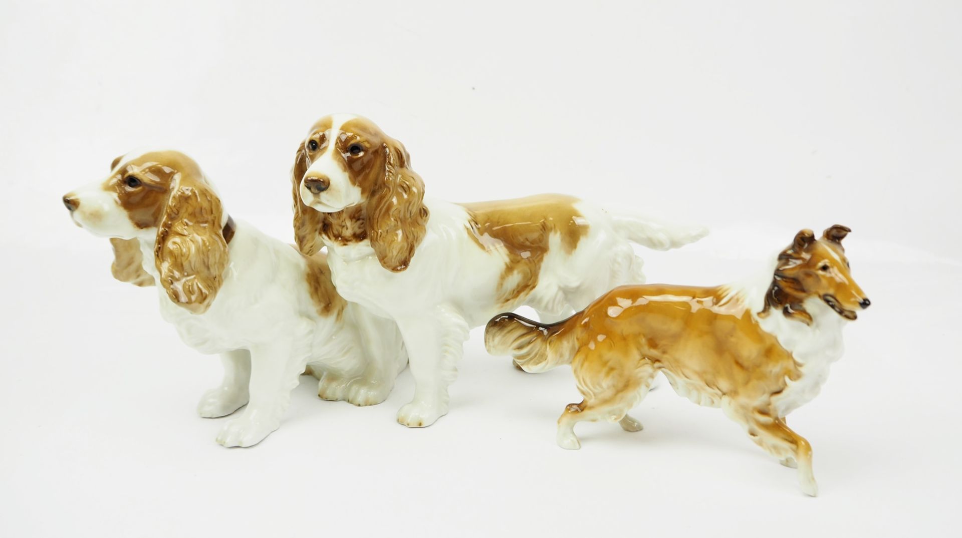 Hutschenreuther: 2 Hundefiguren.