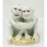 Potschappel: Zwei sitzende Affen.