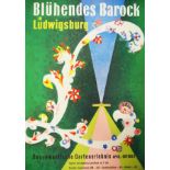 Werbeplakat: Blühendes Barock Ludwigsburg.