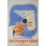 Werbeplakat: Österreich Salzburger Land.