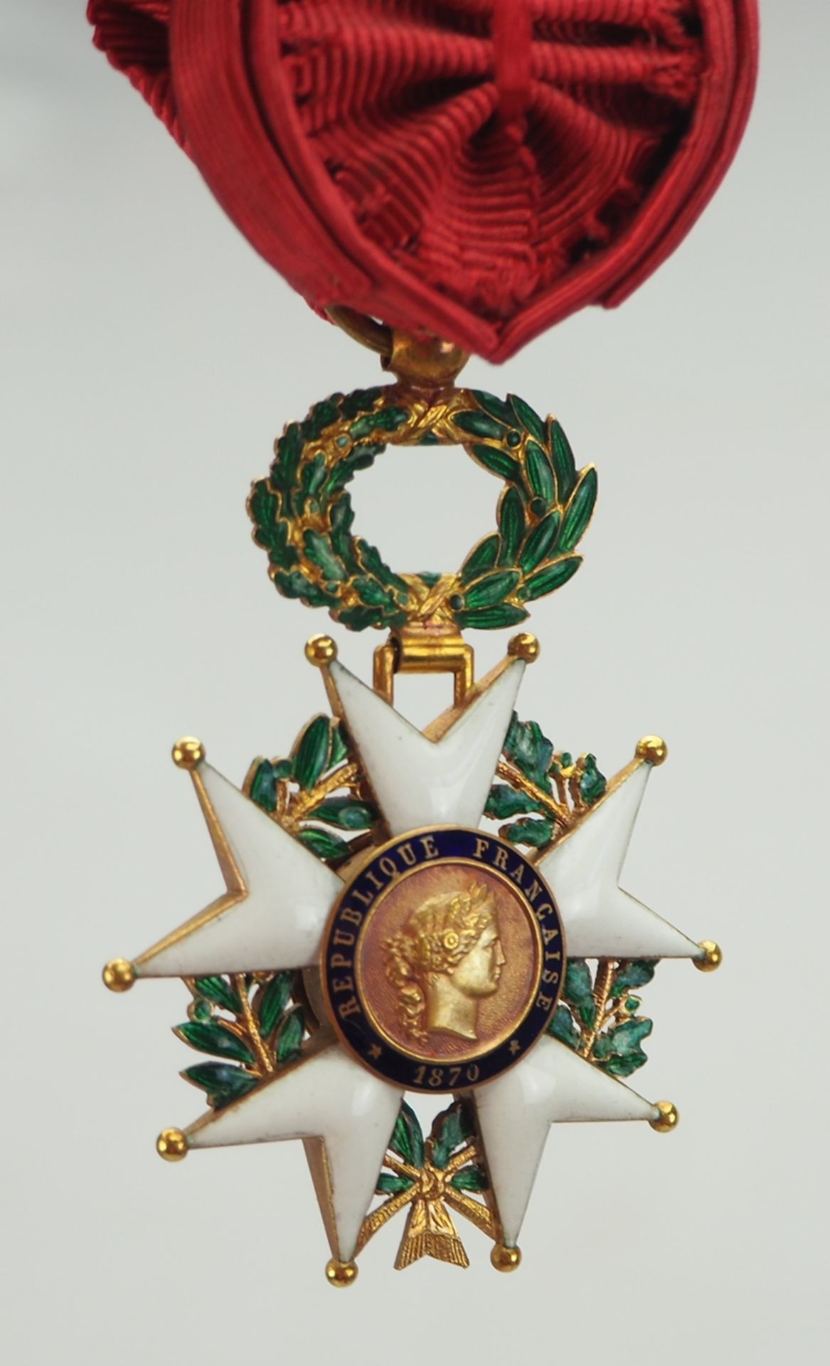 Frankreich: Orden der Ehrenlegion, 9. Modell (1870-1951), Offizierskreuz. - Bild 2 aus 4