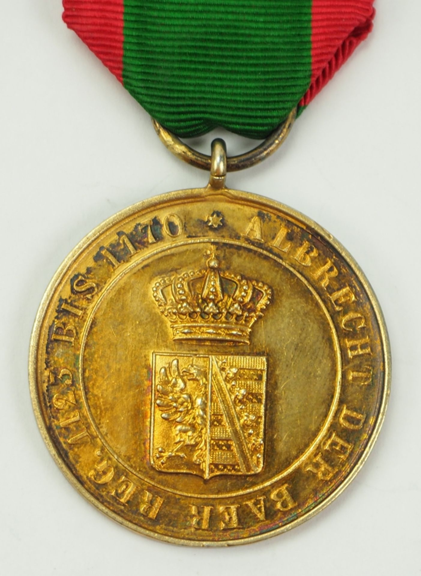 Anhalt: Hausorden Albrecht des Bären, Goldene Verdienstmedaille. - Image 2 of 2