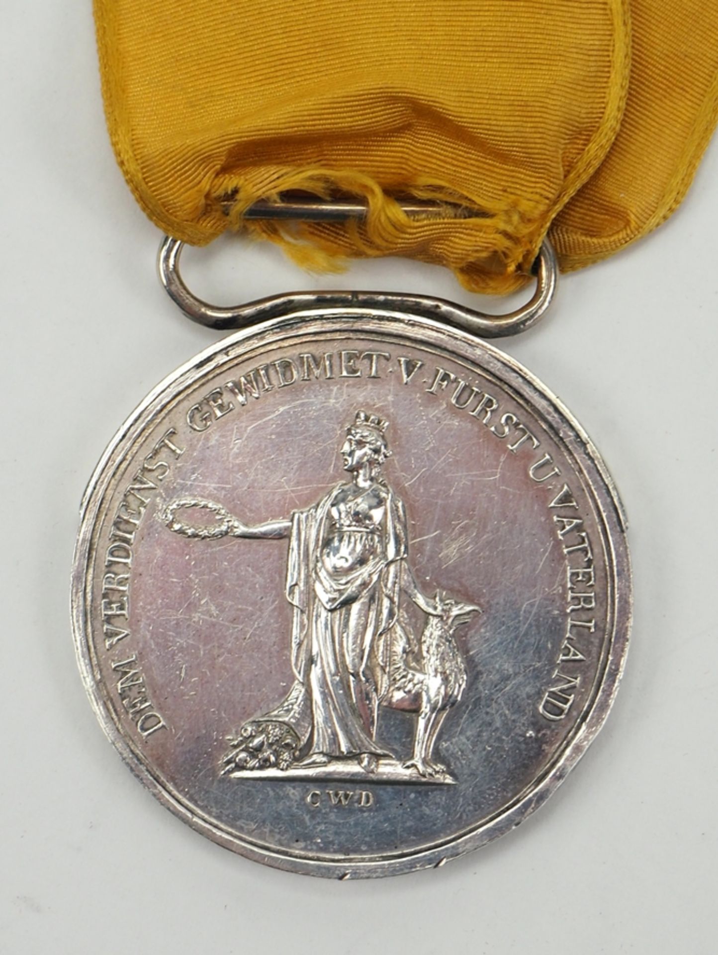 Baden: Silberne Zivilverdienstmedaille Großherzog Ludwig von Baden (1820-1827). - Bild 4 aus 5