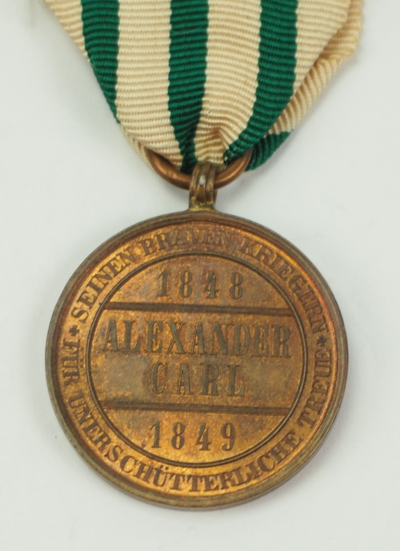 Anhalt: Alexander-Carl-Denkmünze 1848-1849. - Bild 2 aus 2