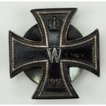 Preussen: Eisernes Kreuz, 1914, 1. Klasse - Schraubscheibe Deutscher Offiziers-Verein.