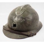 Wehrmacht: Französischer Adrian Beute-Helm.