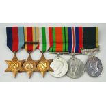 Großbritannien: Große Ordenschnalle eines Veteranen des 2. Weltkrieges.