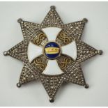 Italien: Orden der Krone von Italien, Großoffiziers Stern.