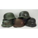 3. Reich: Stahlhelm - 5 Exemplare.