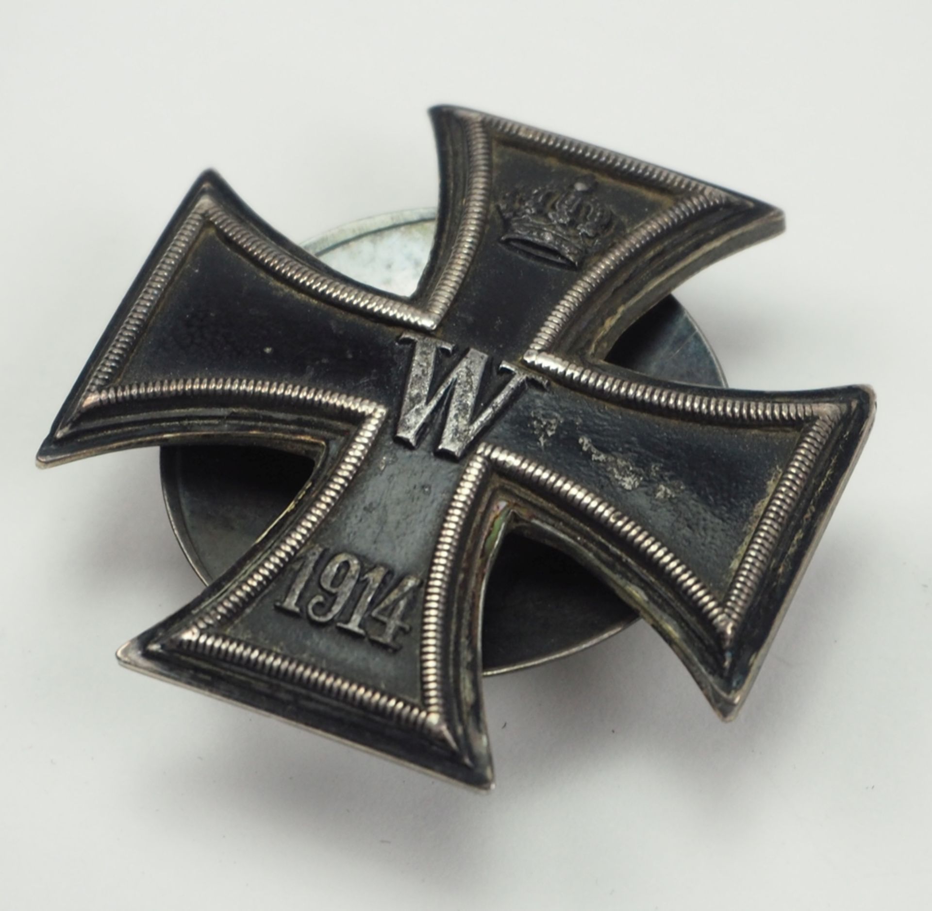 Preussen: Eisernes Kreuz, 1914, 1. Klasse - Schraubscheibe Deutscher Offiziers-Verein. - Image 2 of 4