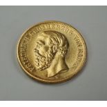 Sachsen: 20 Mark 1873 - GOLD.