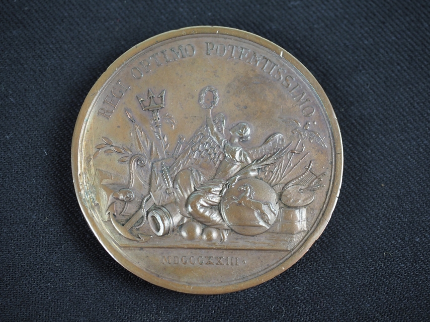 Großbritannien: Bronze-Medaille auf König Georg IV. 1823.