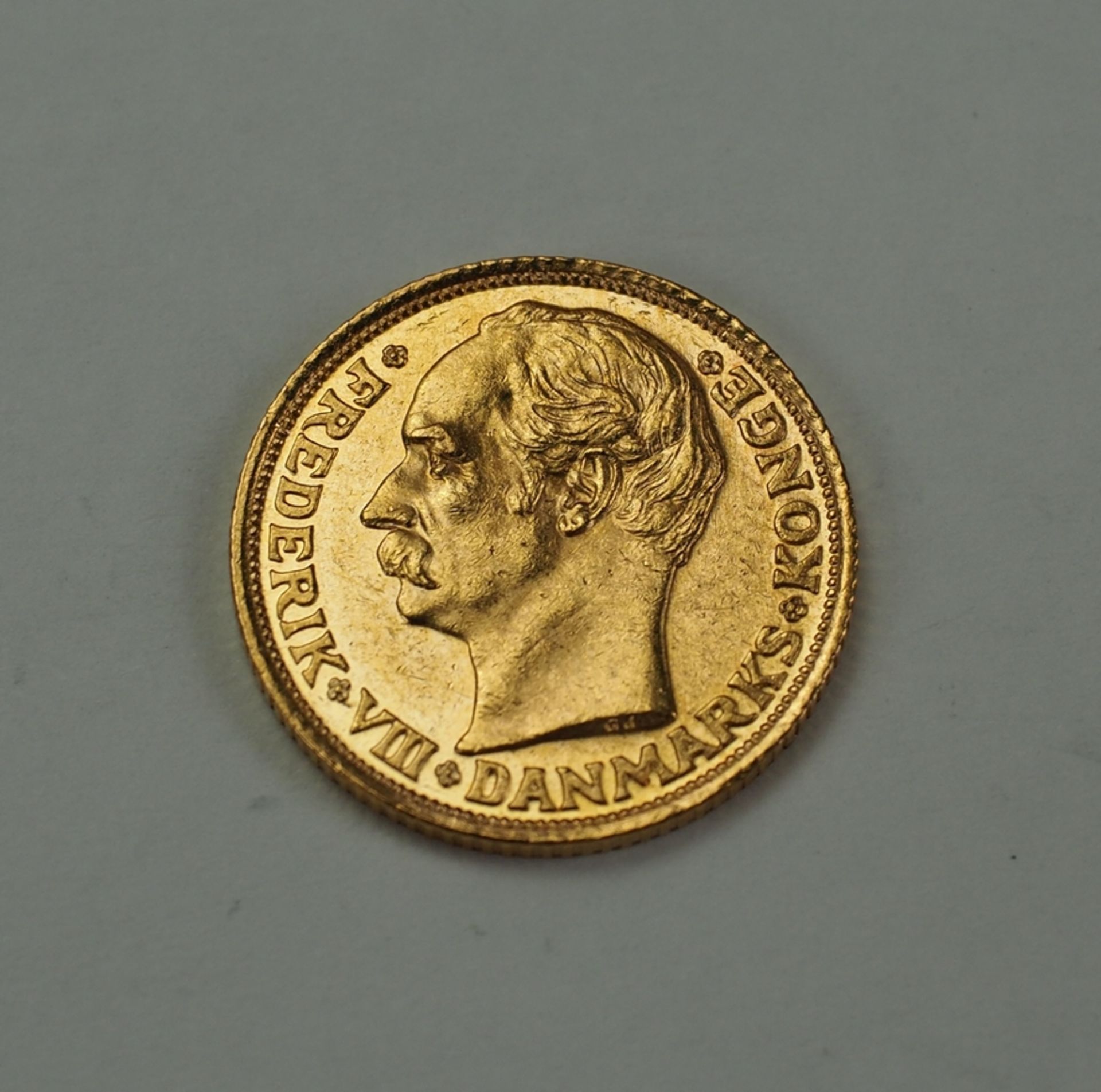 Dänemark: 10 Kronen 1908 - GOLD.