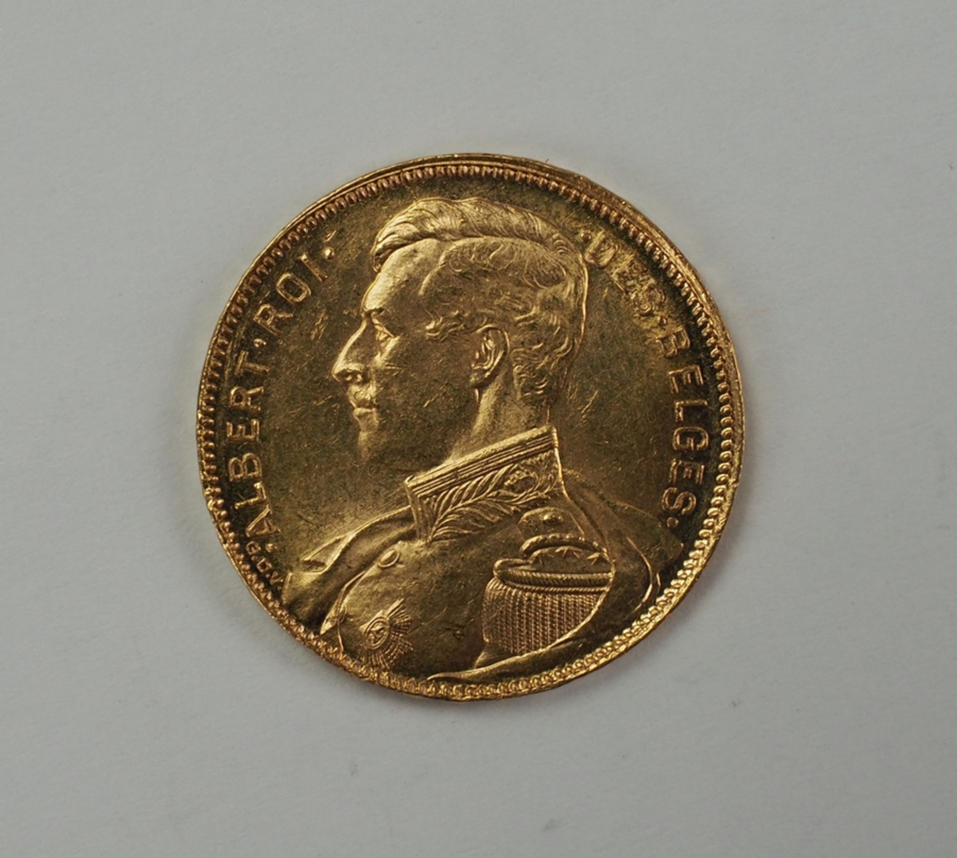 Belgien: 20 Francs 1914 - GOLD.