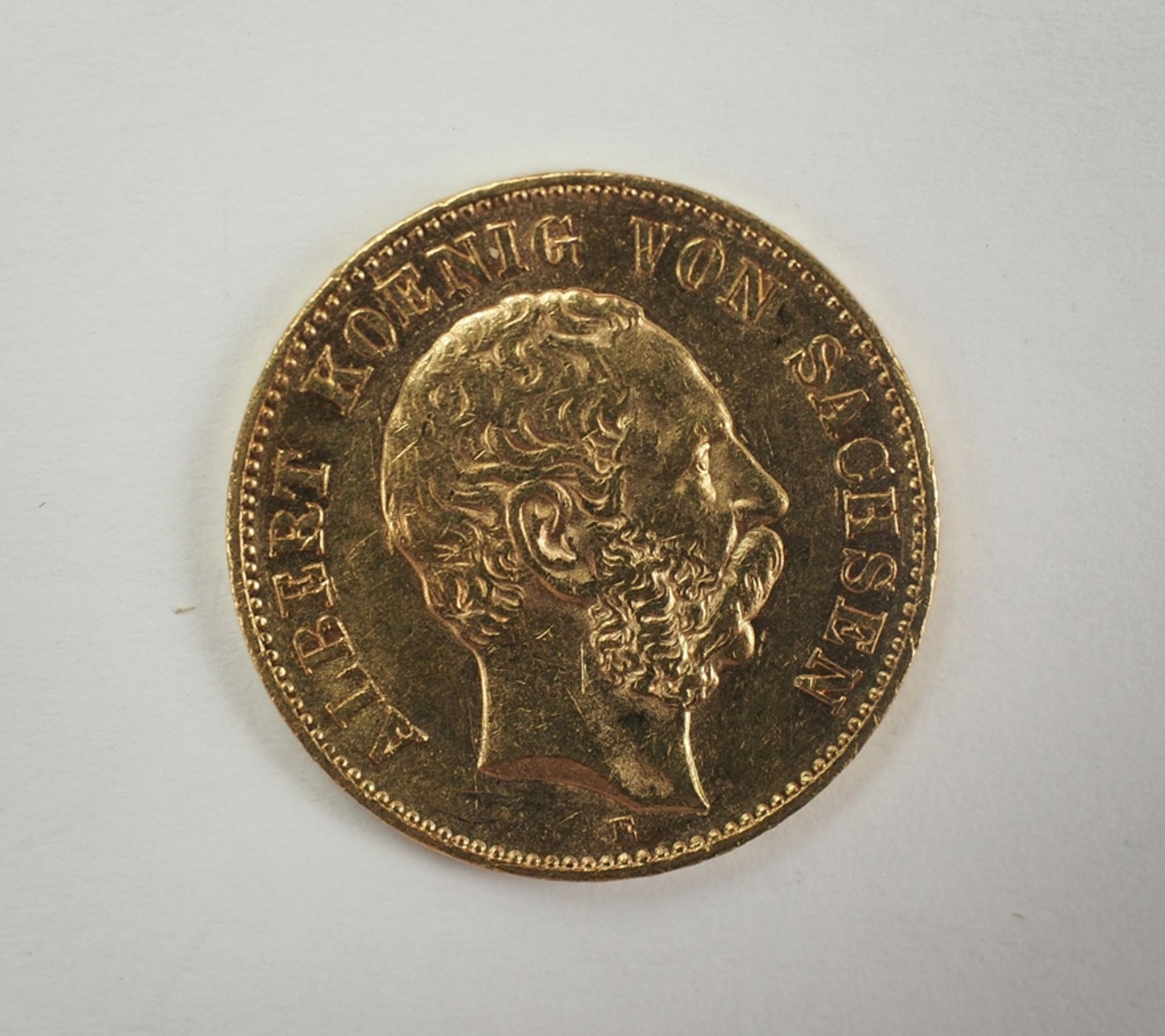 Sachsen: 20 Mark 1894 - GOLD. - Image 3 of 3