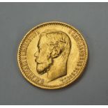 Russland: 5 Rubel 1899 - GOLD.