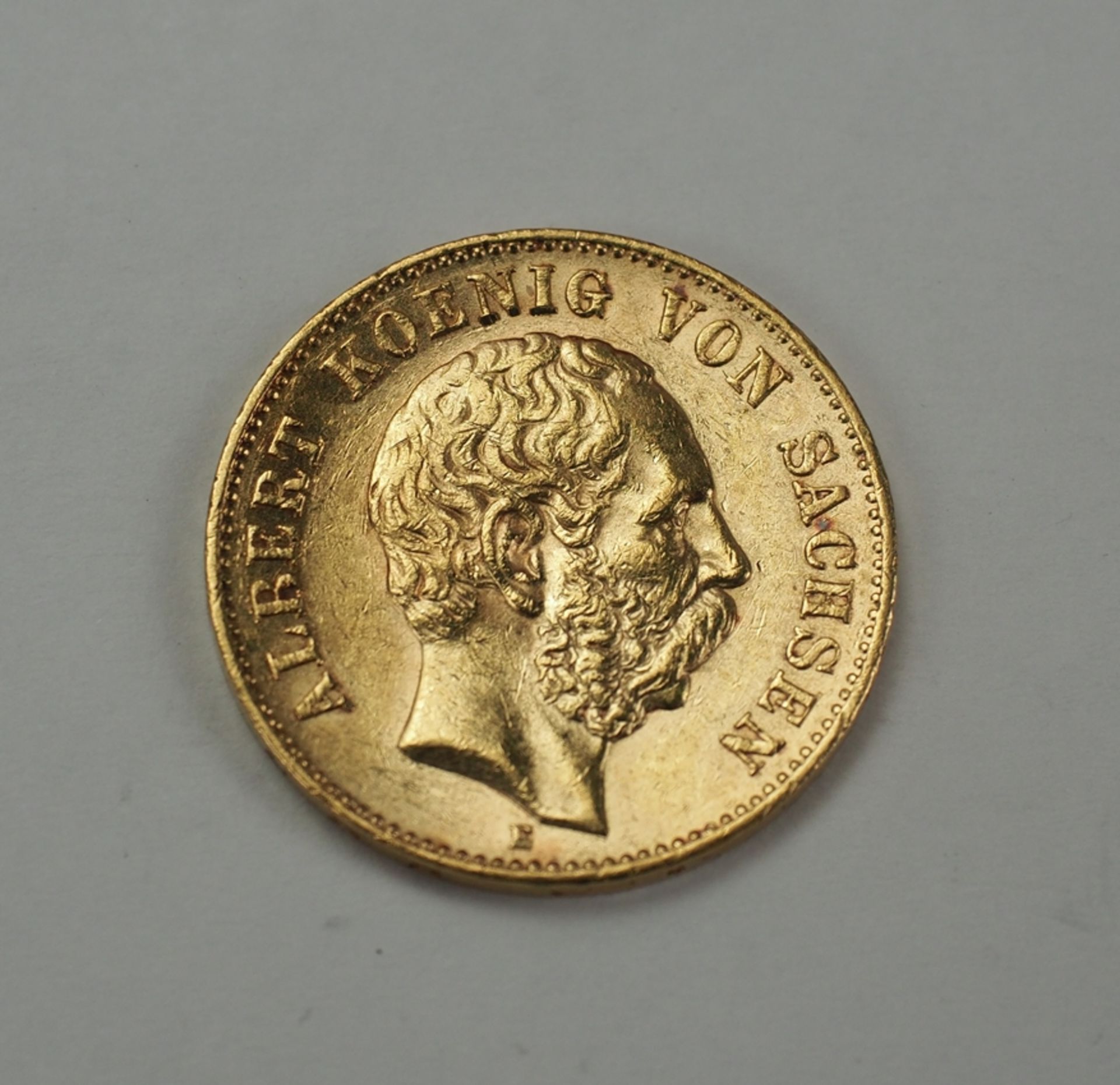 Sachsen: 20 Mark 1894 - GOLD.