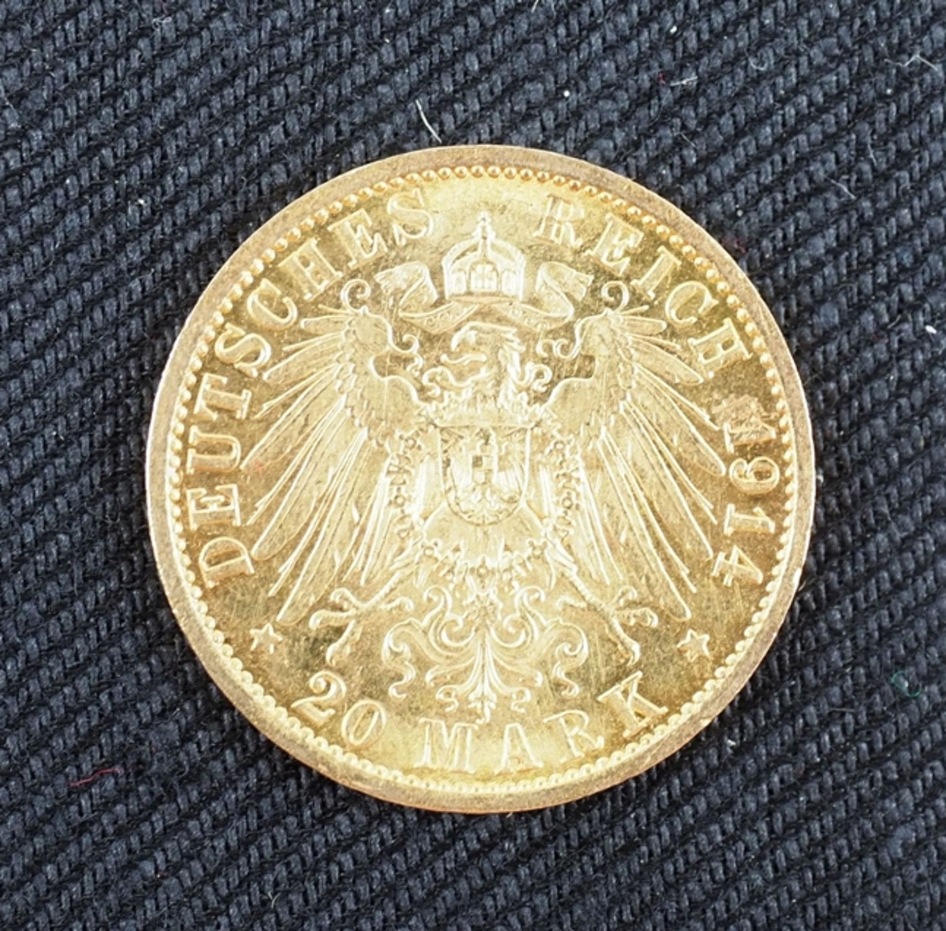 Preussen: 20 Mark 1914 - GOLD. - Image 2 of 2