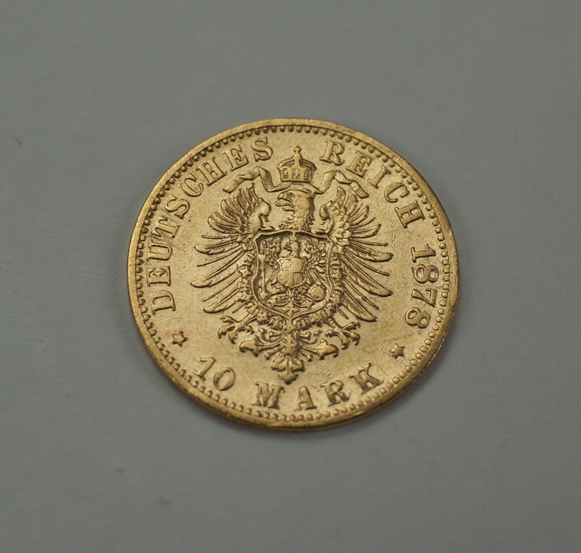 Bayern: 10 Mark 1878 - GOLD. - Image 2 of 3