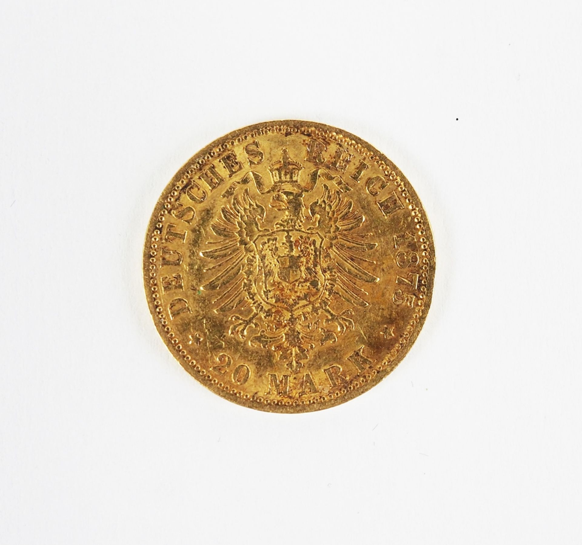 Preussen: 20 Mark 1875 - GOLD. - Image 2 of 2