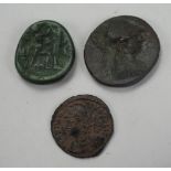 Römisches Reich: Konvolut 3 antike Münzen.