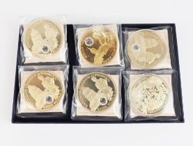 BRD: Historisches Deutschland - Münze GOLD - 6 Exemplare.
