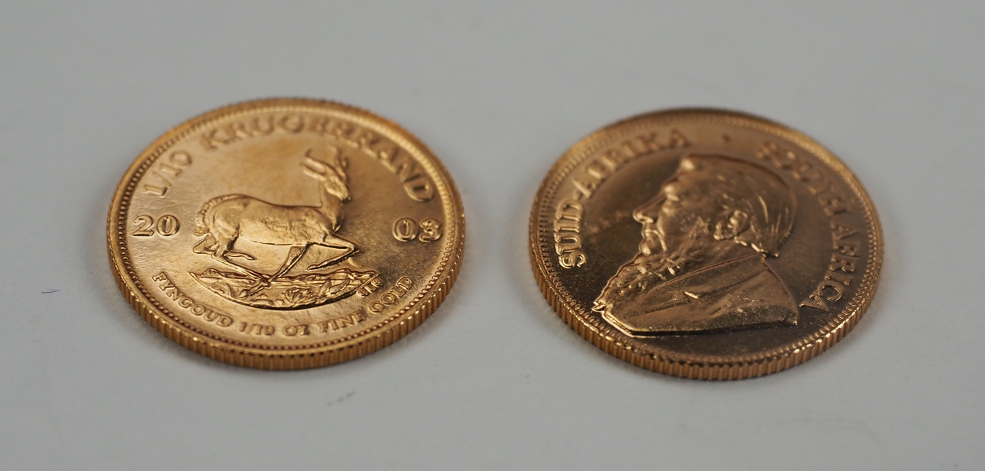 Südafrika: Krügerrand GOLD Münze - 2 Exemplare. - Image 2 of 4