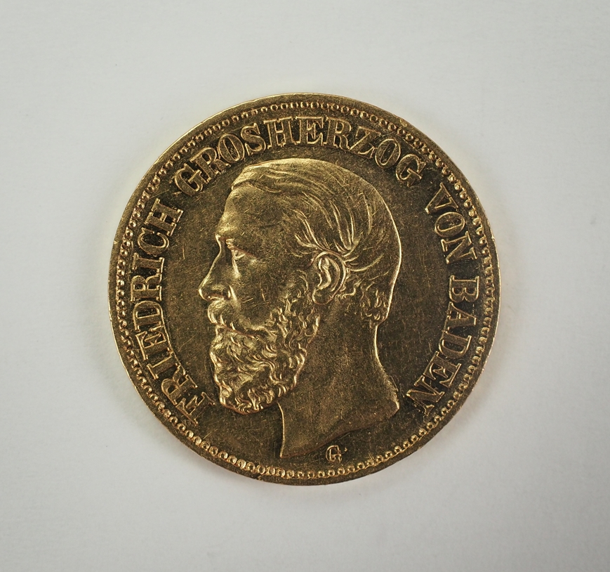 Sachsen: 20 Mark 1873 - GOLD. - Image 3 of 3