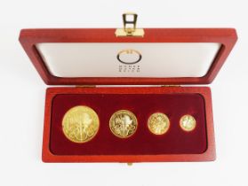 Österreich: 'Wiener Philharmoniker Goldsatz' - 4 Münzen GOLD.
