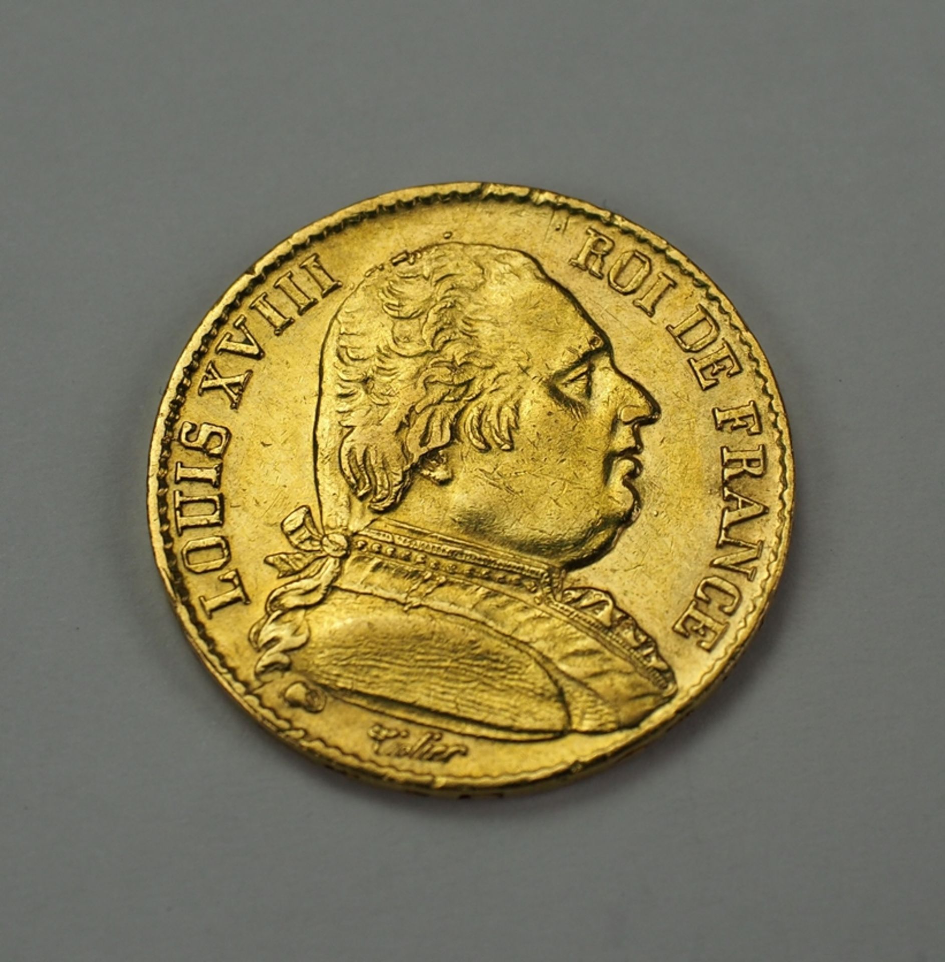 Frankreich: 20 Francs 1814 - GOLD.