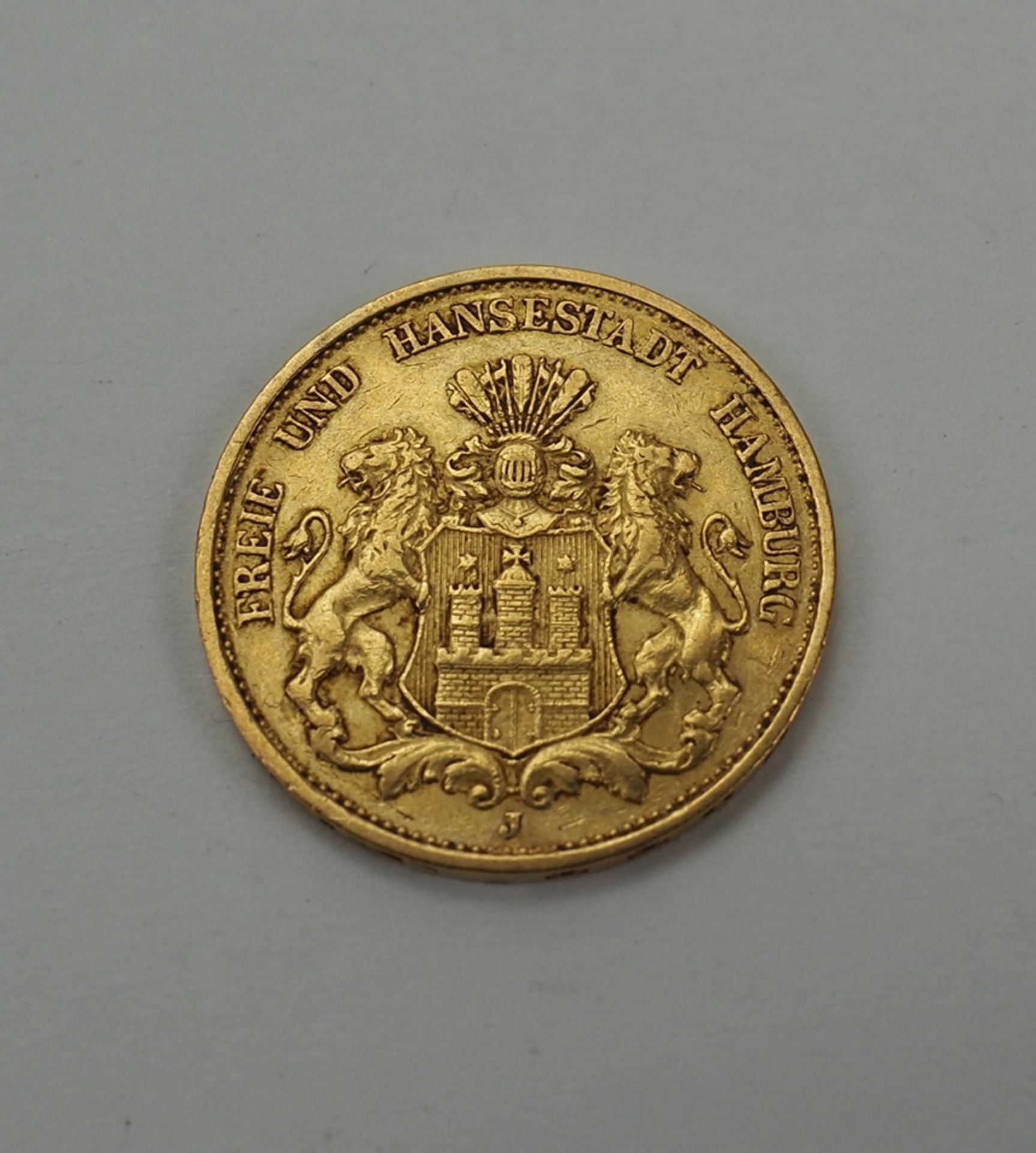 Hamburg: 20 Mark 1893 - GOLD.