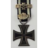 Preussen: Eisernes Kreuz, 1870, 2. Klasse mit Eichenbruch "25" und Wiederholungsspange.