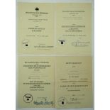 Urkundennachlass für einen Unteroffizier der 14./ Grenadier Regiment 501 bzw. Kradschützen Regiment