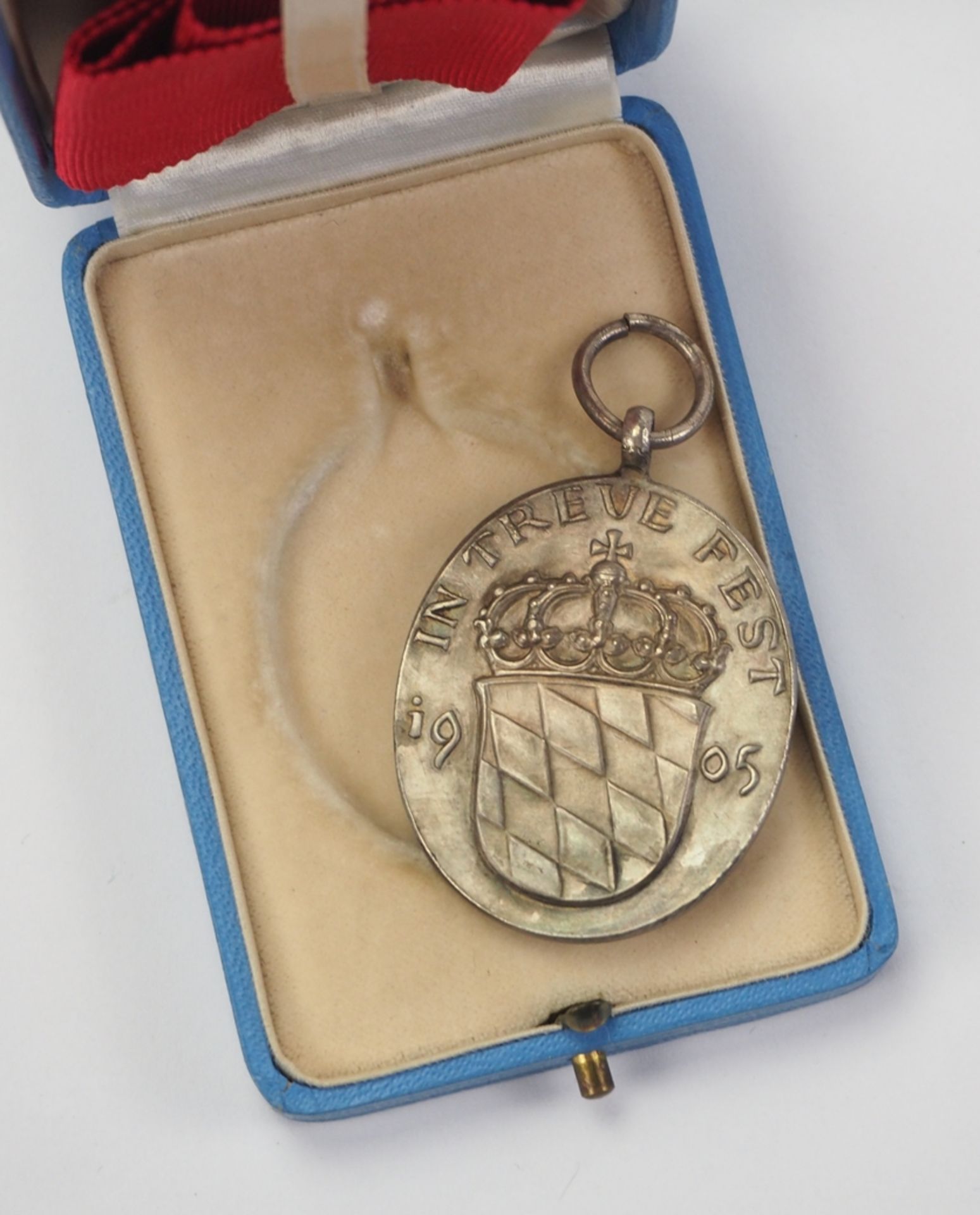 Bayern: Luitpold-Medaille, in Silber, im Etui. - Image 2 of 3