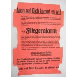 Luftschutz: Plakat "Auch auf Dich kommt es an".