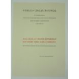 BRD: Bundesverdienstorden, Großes Verdienstkreuz mit Stern und Schulterband Urkunde.