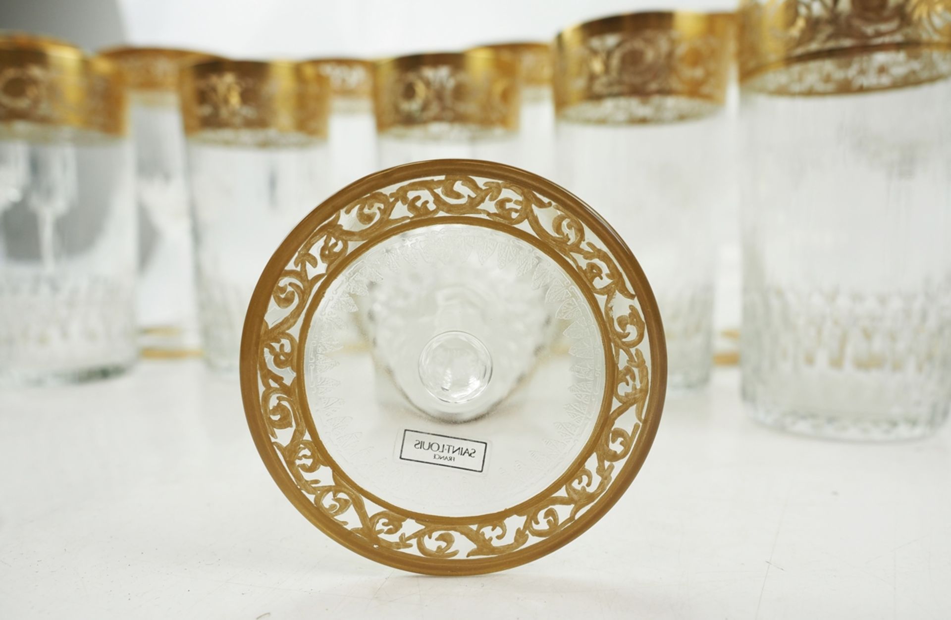 Cristalleries de Saint Louis: Konvolut 'Thistle Gold'. - Image 4 of 6